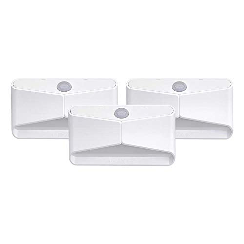 Wireless Battery-Powered LED Night Light - Motion Sensor, 3-Pack for Bedroom, Stairs, Nursery, Kitchen