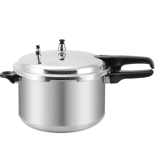 12 Qt Aluminum Pressure Cooker with Steaming Rack for Gas Stove Cooking
