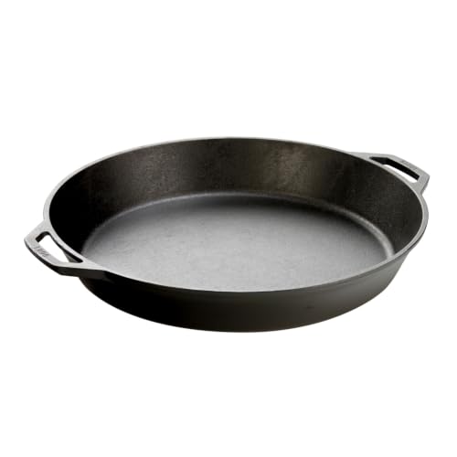 17-Inch Pre-Seasoned Cast Iron Skillet with Dual Loop Handles