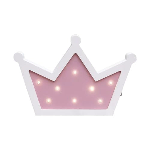 Pink Crown LED Light,Crown Lights Wall Decor,Princess Queen Kings Decoration Sign for Kids Room Home Living Room Bedroom Wedding Birthday Party Christmas