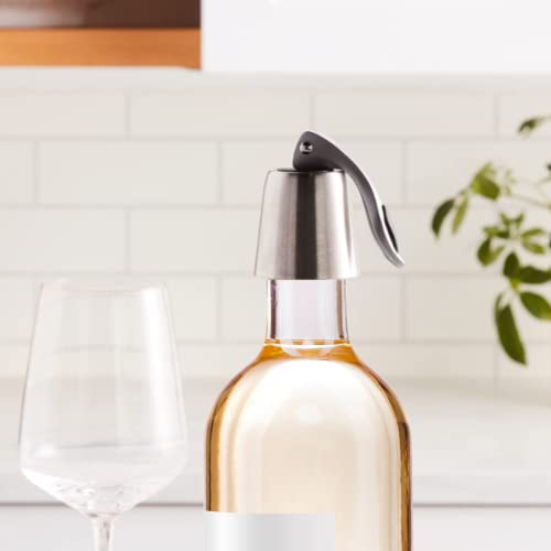 Oggi Bottle Stopper, Lever, Stylish Wine Topper (7653.)