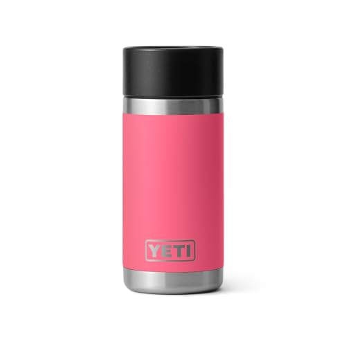 YETI Rambler 12 oz Bottle - Tropical Pink, Stainless Steel, Insulated, Leakproof Cap