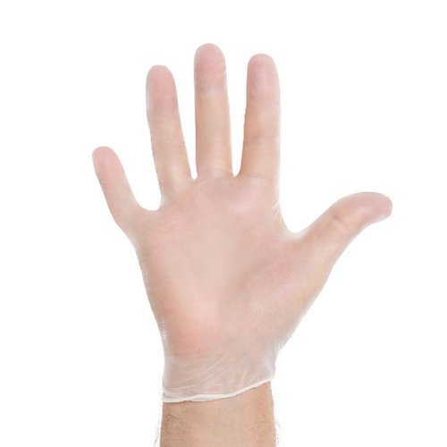 HALYARD Synthetic Plus Vinyl Exam Gloves, Powder-Free, 7.9 mil, 9.5", White, Small, 50031 (Case of 1000)