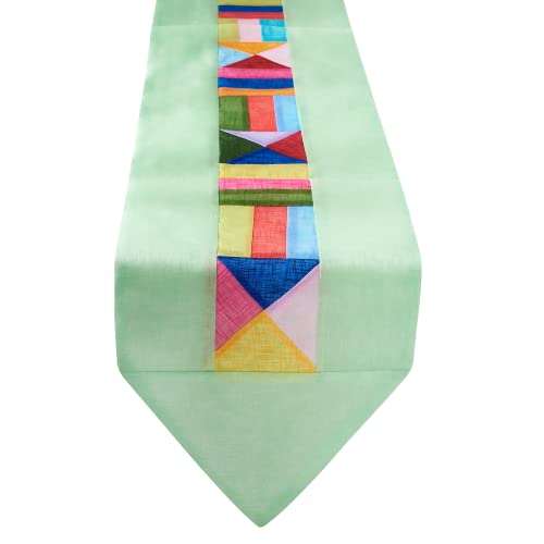 JYHOME Traditional Korean Ramie Table Runner 78 x 11 in - Mint (JY001)