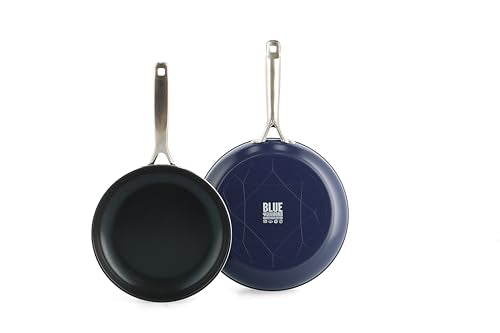 Blue Diamond 2-Piece Nonstick Frying Pan Set - 9.5" & 11" Ceramic Skillets, PFAS-Free, Oven & Dishwasher Safe