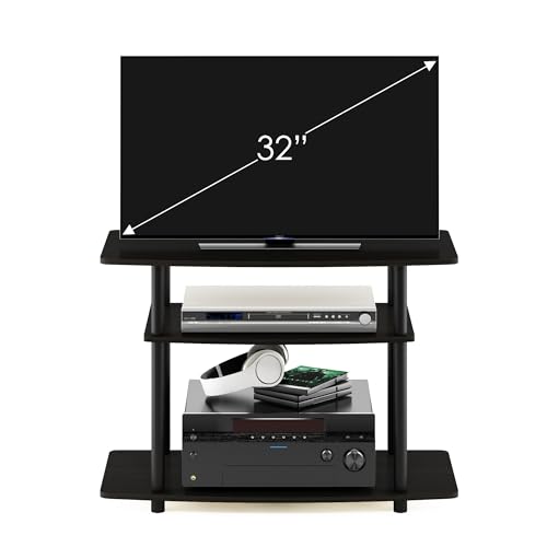Furinno Turn-N-Tube No Tools 3-Tier Entertainment Center TV Stand for