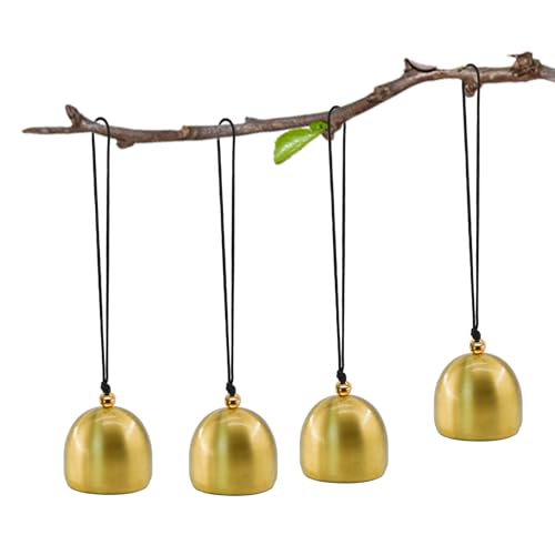 4pcs Decorative Jingle Bells for Christmas Wind Chimes, Fengshui Home Decor & Garden Ornaments