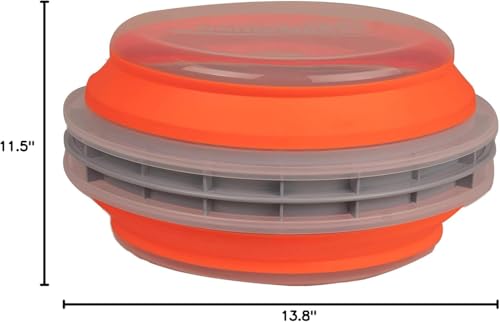 CanCooker Collapsible Batter Bowl XL – Orange, 1 Pack, Mess-Free Kitchen Tool