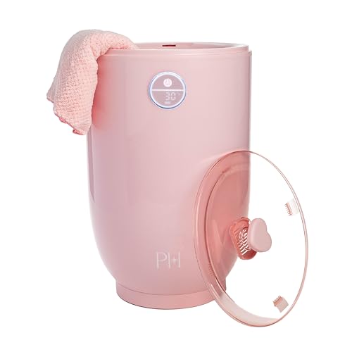 Pink Luxury Towel Warmer with Aromatherapy, Touchscreen Control, 20L Capacity