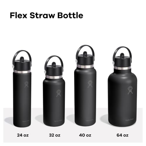 Hydro Flask 32oz Insulated Stainless Steel Water Bottle with Wide Mouth & Leakproof Straw Lid
