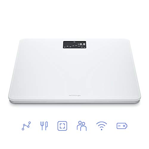 Withings Body Wi-Fi Smart Digital Scale with Pregnancy & Baby Modes - White / 1 Pack