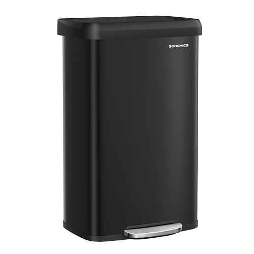 SONGMICS Kitchen Trash Can, 21 Gallon (80 L) Stainless Steel Garbage
