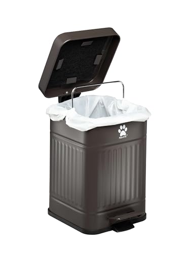 Nevink Outdoor Dog Waste Trash Can 5L Mulch Odor-Proof Stainless Steel