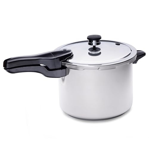 Presto 6 Quart Stainless Steel Pressure Cooker - Fast & Versatile Cooking