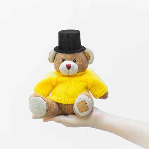 2PCS Top Hats Black for Dolls Mini Top Hat Wine Bottle Toppers Tiny Tophat Snowman Cap for Doll Snowman Decorations and DIY Projects