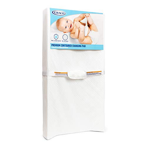 Changing Pad - Graco Premium Contoured Baby Changing Pad - Waterproof & Safety Straps