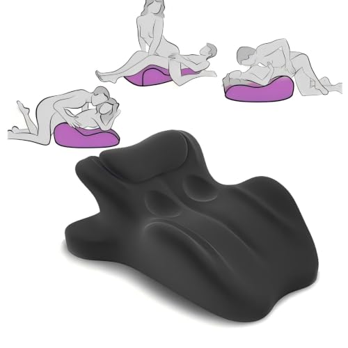 HOMEPAC Memory Foam Couples Pillow 27° Ergonomic Wedge Support Black