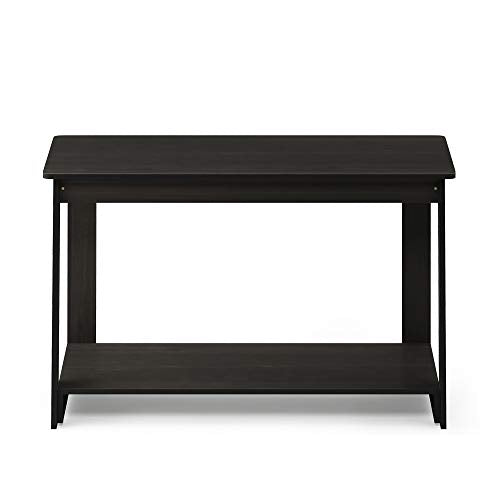Furinno Beginning TV Stand for 36 Inch TV - 2-Tier Espresso - Easy Assembly