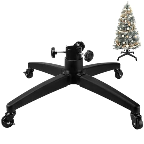 Rolling Christmas Tree Stand for Artificial Trees Up to 9.8 Feet - Sturdy & Mobile