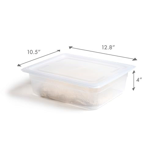 Proofing Container Set 2 Pack with 6L Capacity for Dough Rising, Bread & Pizza - Stackable, BPA-Free, Dishwasher Safe - Variation 2