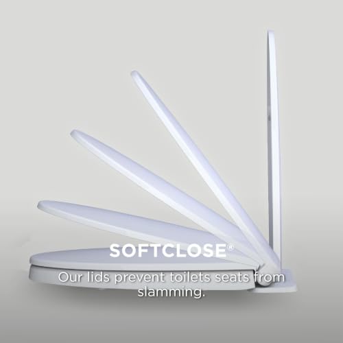 TOTO SoftClose Cotton White Round Toilet Seat & Lid - Slow Close, Easy Install