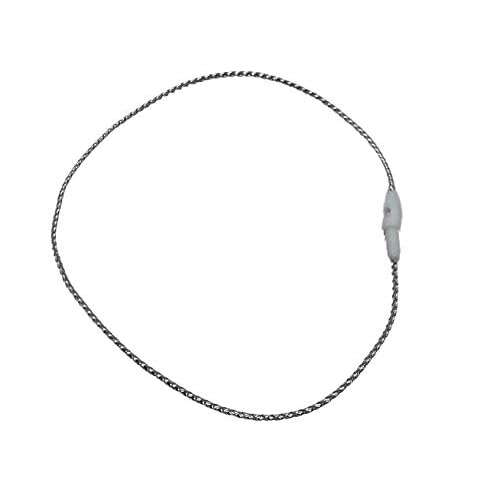 200 Pack Silver Christmas Ornament Precut String Hangers with Snap Fastener (Nomad Brand)