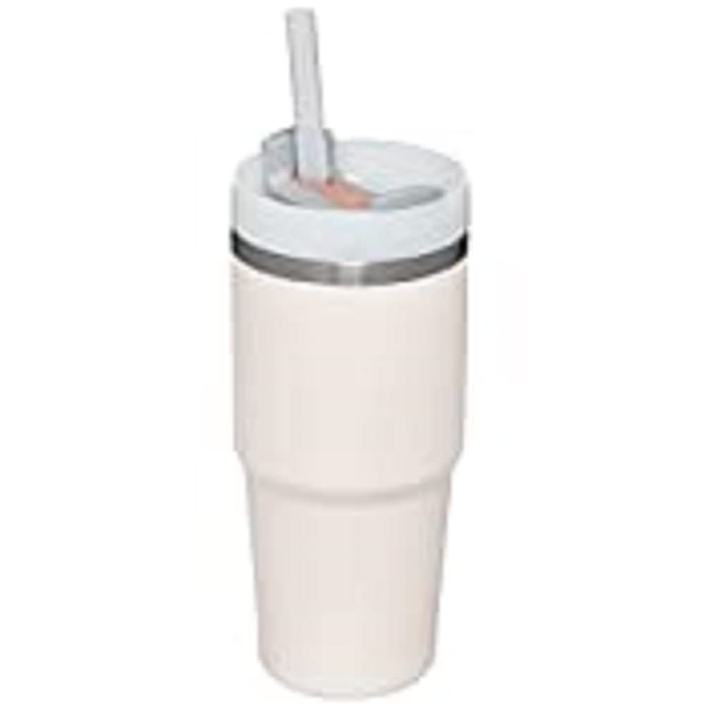 STANLEY Quencher H2.0 Tumbler with Straw 14 oz | Flowstate 3-Position Lid | Cup Holder Compatible for Travel | Insulated Stainless Steel Cup | BPA-Free | Rose Quartz