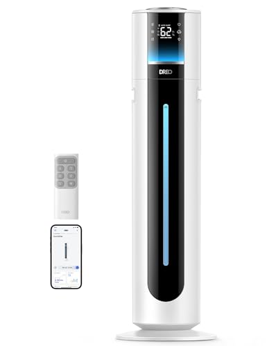 DREO 11L White Smart Humidifier for Large Rooms 700 sq.ft, Quiet 100H Run