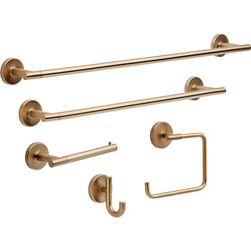 Delta 75925-CZ 24-Inch Champagne Bronze Double Towel Bar Bathroom Hardware