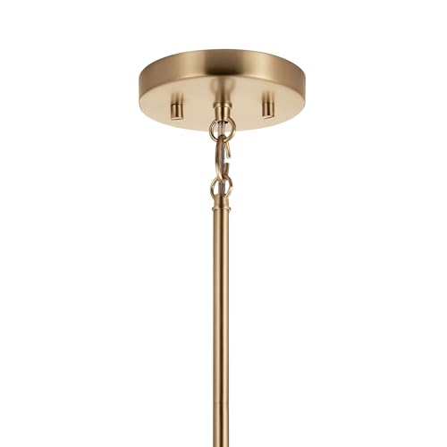 Kichler Madden Mini Pendant Light - Clear Glass & Champagne Bronze - Small Kitchen Island Fixture