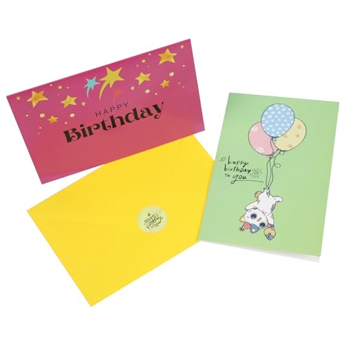 Bulk Assorted Happy Birthday Cards Set with Envelopes & Gold Seals - 120 Unique 4x6 Greeting Cards for All Occasions