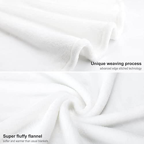 Halloween Ghost Throw Blanket Cute Funny Ghosts Blanket Soft Cozy Fuzzy Flannel Throw Blankets for Couch Bed Sofa Halloween Spooky Living Room Decor Boys Girls Blankets Gifts for All Season 50x60 Inch