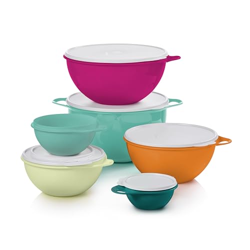Tupperware Thatsa Bowl Collection - 6 Food Storage Bowls with Lids, BPA-Free & Dishwasher Safe