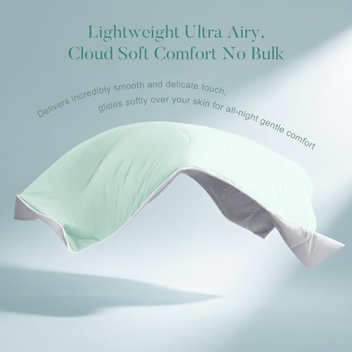 King Size Cooling Comforter with Pillowcases - Lightweight Summer Bedding for Hot Sleepers