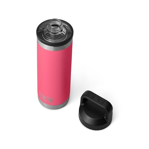YETI Rambler 18 oz Insulated Stainless Steel Bottle Tropical Pink with Leakproof Chug Cap