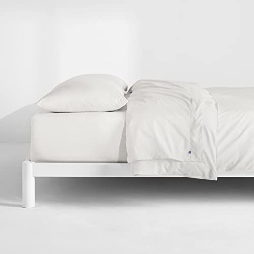 Queen Percale Sheet Set - 100% Organic Cotton, Crisp & Breathable Bedding