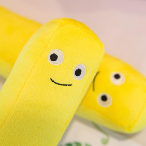 French FriesPlush Stuffed Pillow, 11.8'' Simulation Fries Plush Pillow Food Pillows French Fries Plush Stuffed Pillow, Removable Food Plushies Great for Kids Birthday Gifts and Home Decor