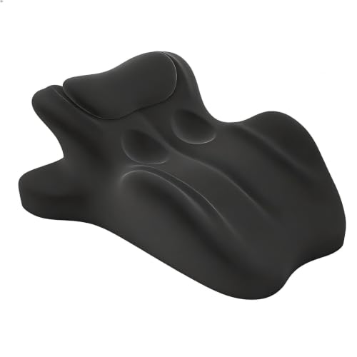 HOMEPAC Memory Foam Couples Pillow 27° Ergonomic Wedge Support Black