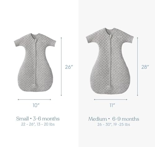 HALO Baby Sleep Sack Wearable Blanket Small Heather Grey 100% Cotton Transition