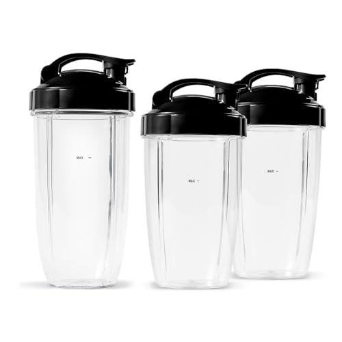 Personal Blender for Smoothies and Food Prep - 32oz & 24oz Cups, 900W Power