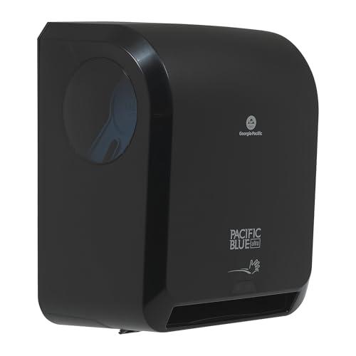 Georgia-Pacific Pacific Blue 8-Inch Automated Touchless Paper Towel Dispenser - Black