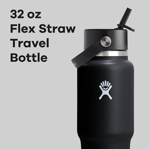 Hydro Flask 32oz Insulated Stainless Steel Water Bottle with Leakproof Wide Straw Lid