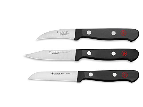 Wüsthof Gourmet 3-Piece Paring Knife Set - Kitchen Fruit & Vegetable Peeling & Garnishing Tools