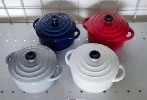 Chantal Mini Casserole Set of 4 - 8 oz. | Stylish Fog Grey Design for Versatile Cooking