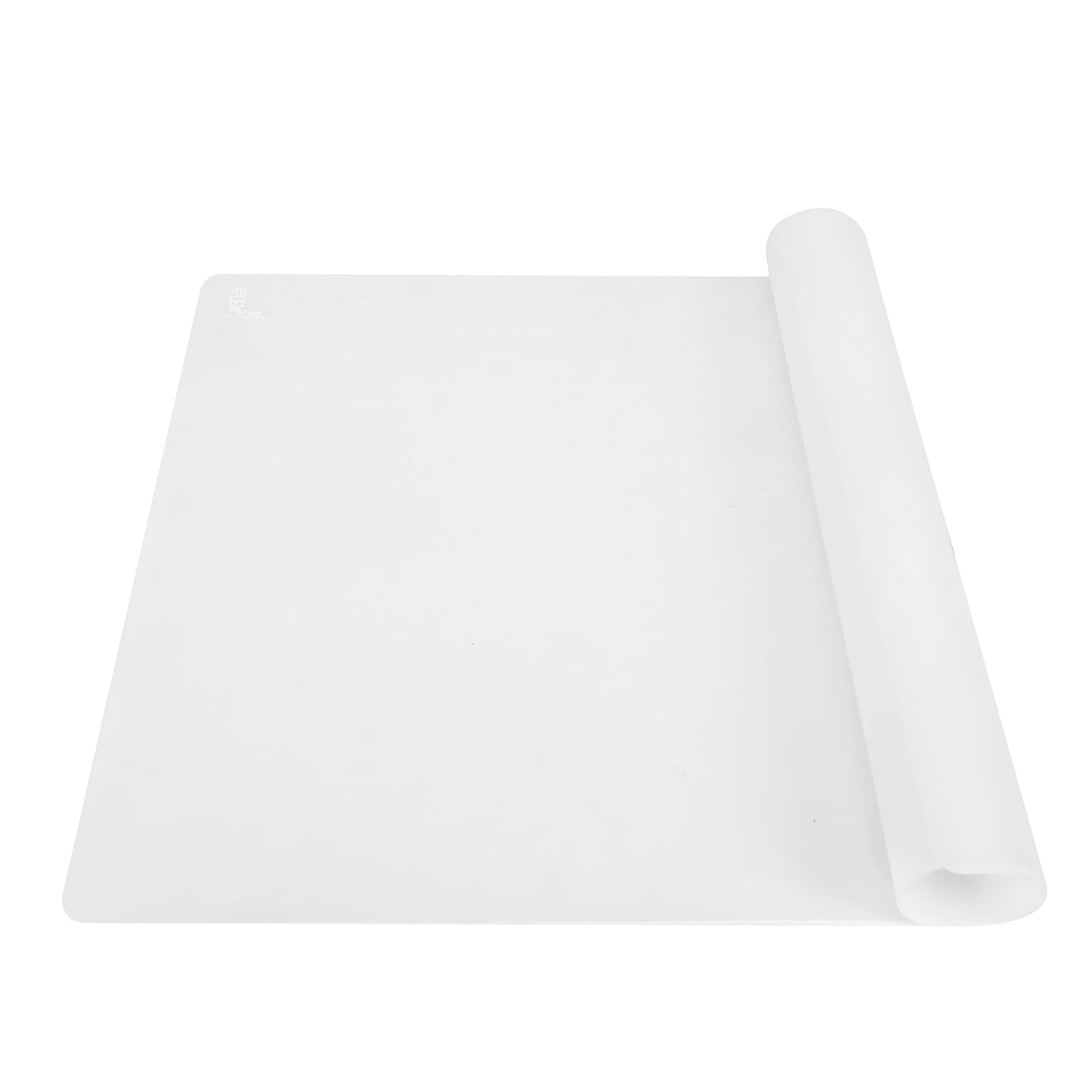 Thick Silicone Counter Mat Large 23.4"by15.6", Heat Resistant Mat for Kitchen Table/Countertop Protector/Non Stick Pastry Baking Placemats, Silicone Pad for Crafts Kids, Super Kitchen Clear