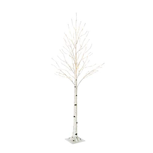 Hairui Lighted Birch Tree Plug in 4FT 72 LED White Twig with Lights