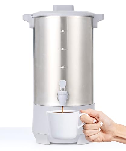 45-Cup Coffee Urn - Grey 6L Commercial Stainless Steel Coffee Maker