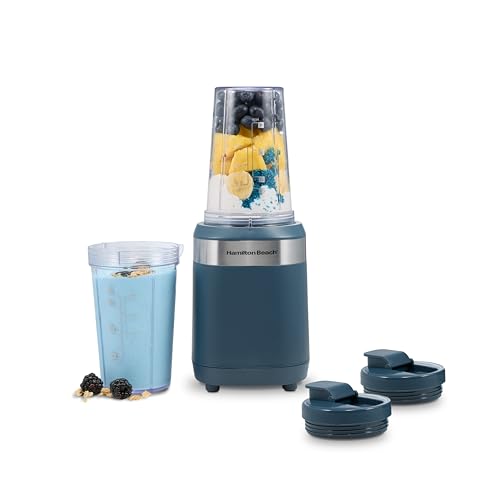 Hamilton Beach Portable Blender for Smoothies - 2 Travel Jars, 400W Personal Blender