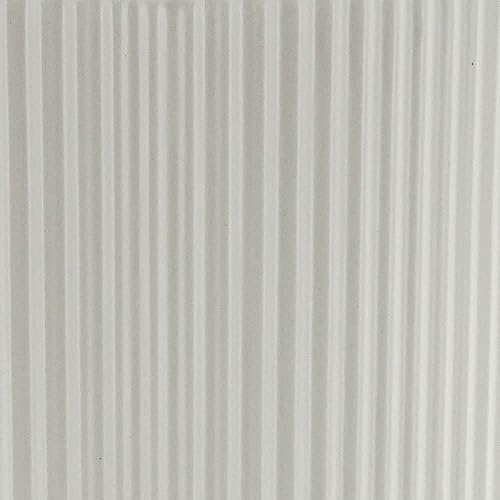White Fluted Ceramic Plant Pots Set of 3 - 6, 8 & 10 Inch Indoor Outdoor