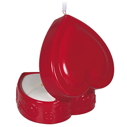 Meant to Be Engagement Hallmark Keepsake Ornament 2022 – Porcelain Ring Box